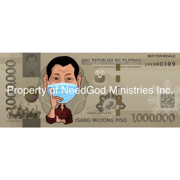 Million Peso Gospel Tract (SMALL, MASKED)
